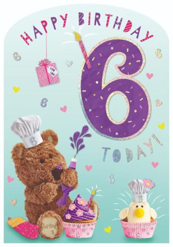 Picture of SIX TODAY BIRTHDAY CARD
